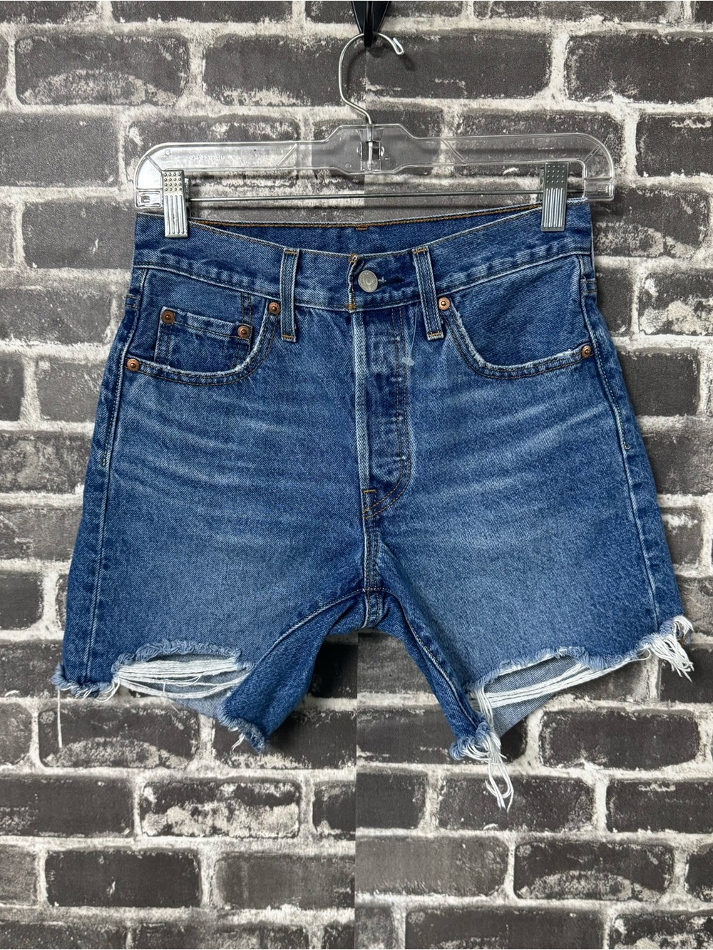 Levi’s 501 jean/denim shorts Cut off